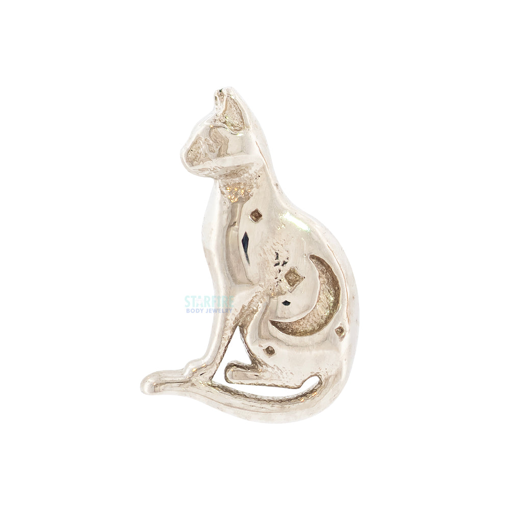 Lunar Cat Threaded End in Gold