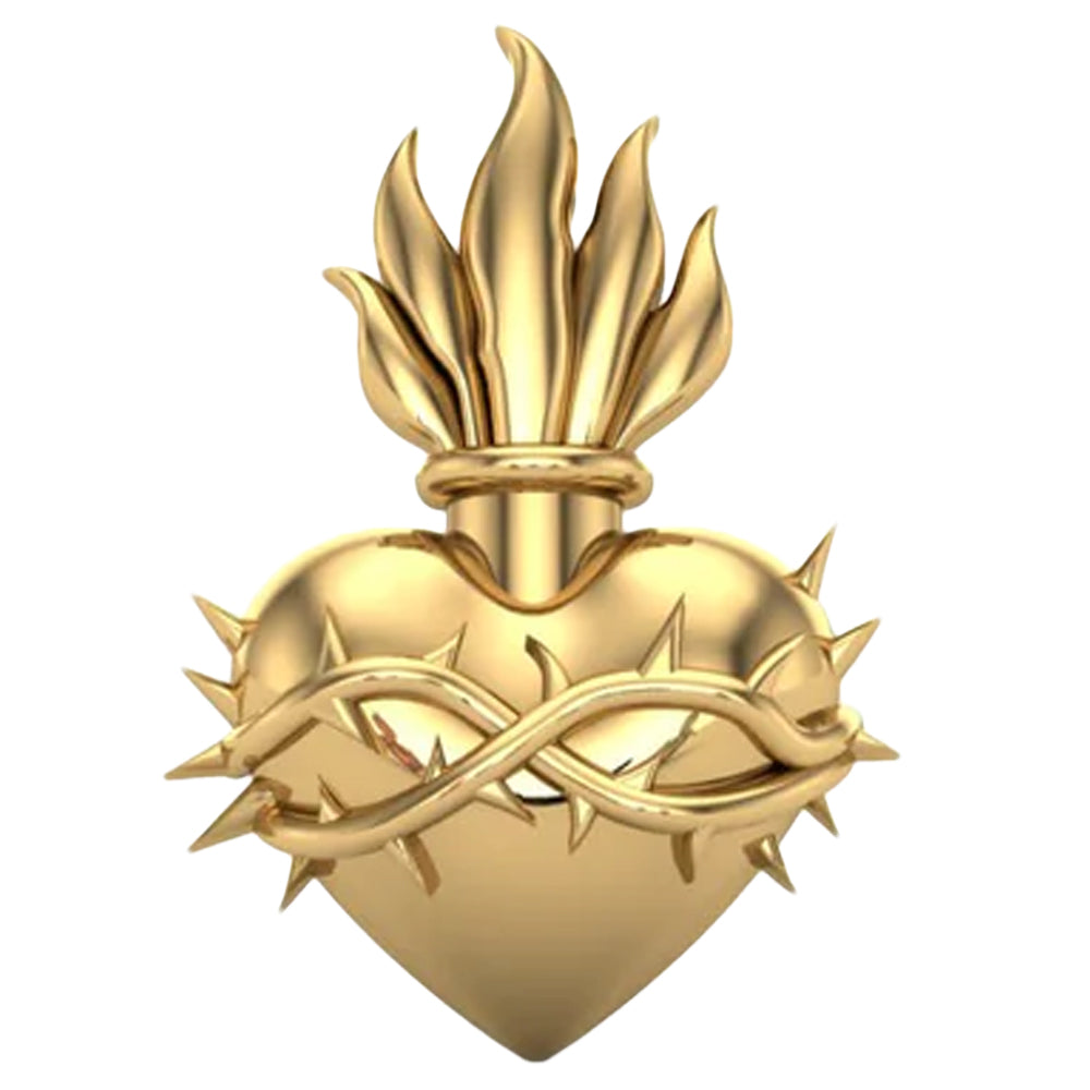 threadless: Sacred Heart End in Gold