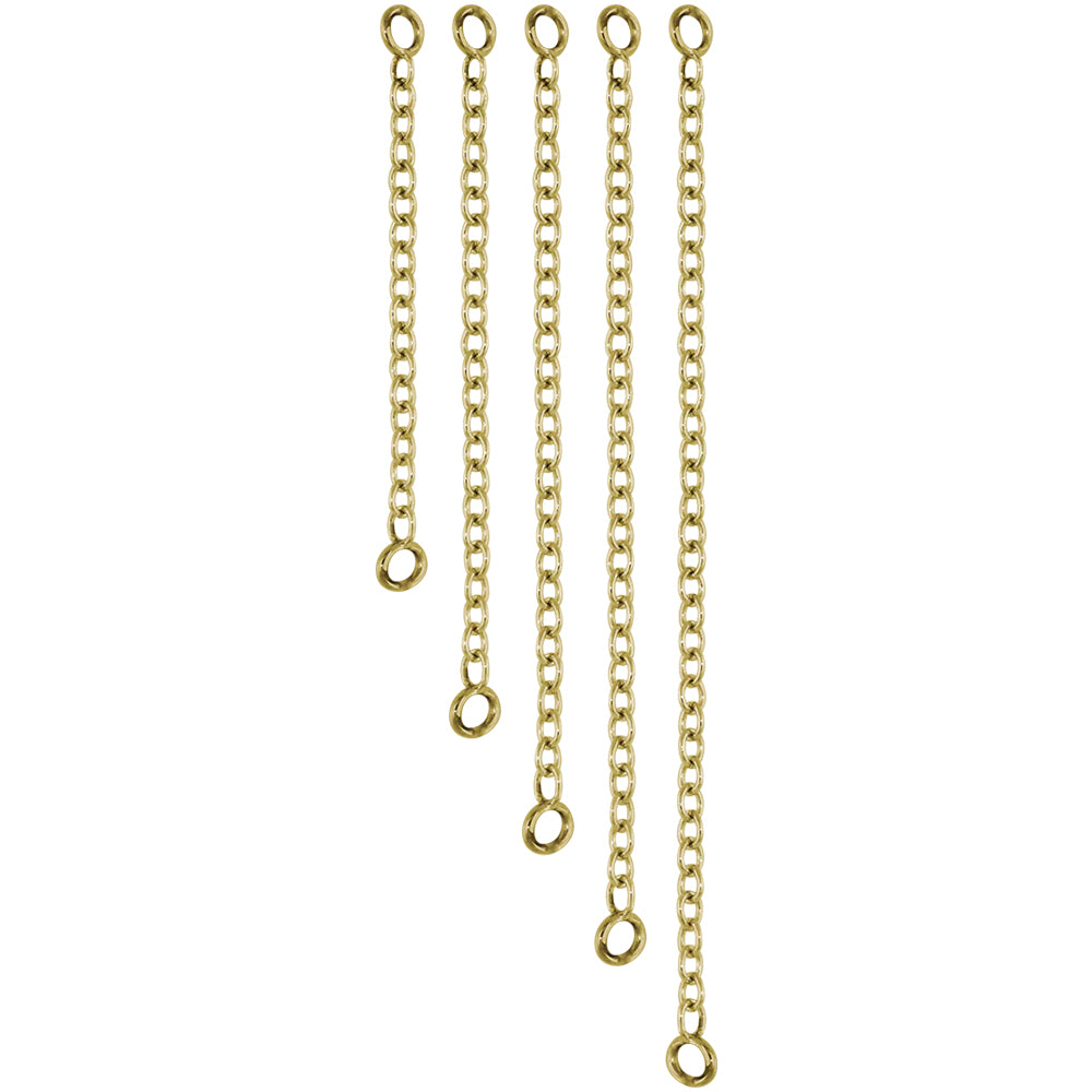 Cable Chain Attachment in Gold