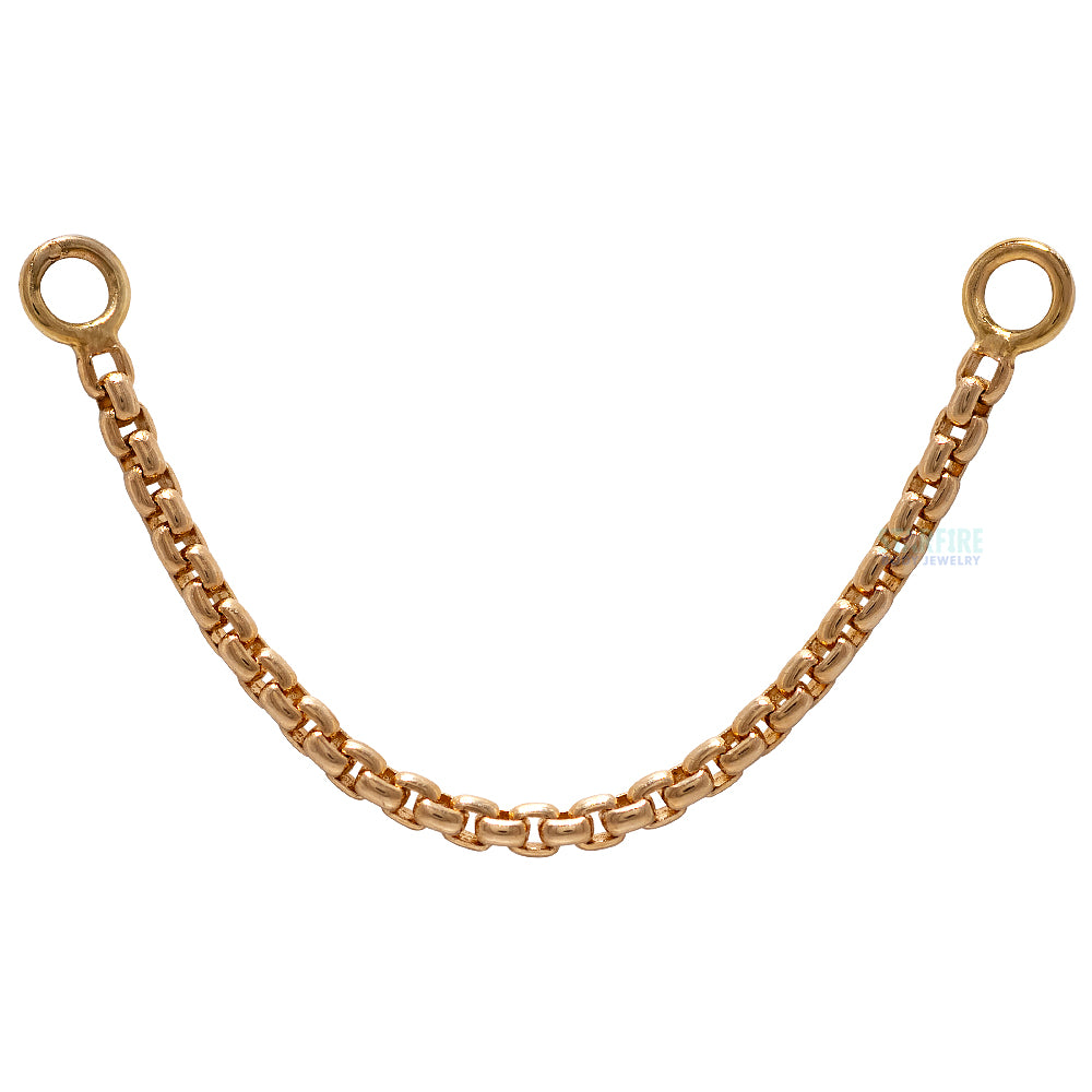 Diamond Box Chain Attachment in Gold