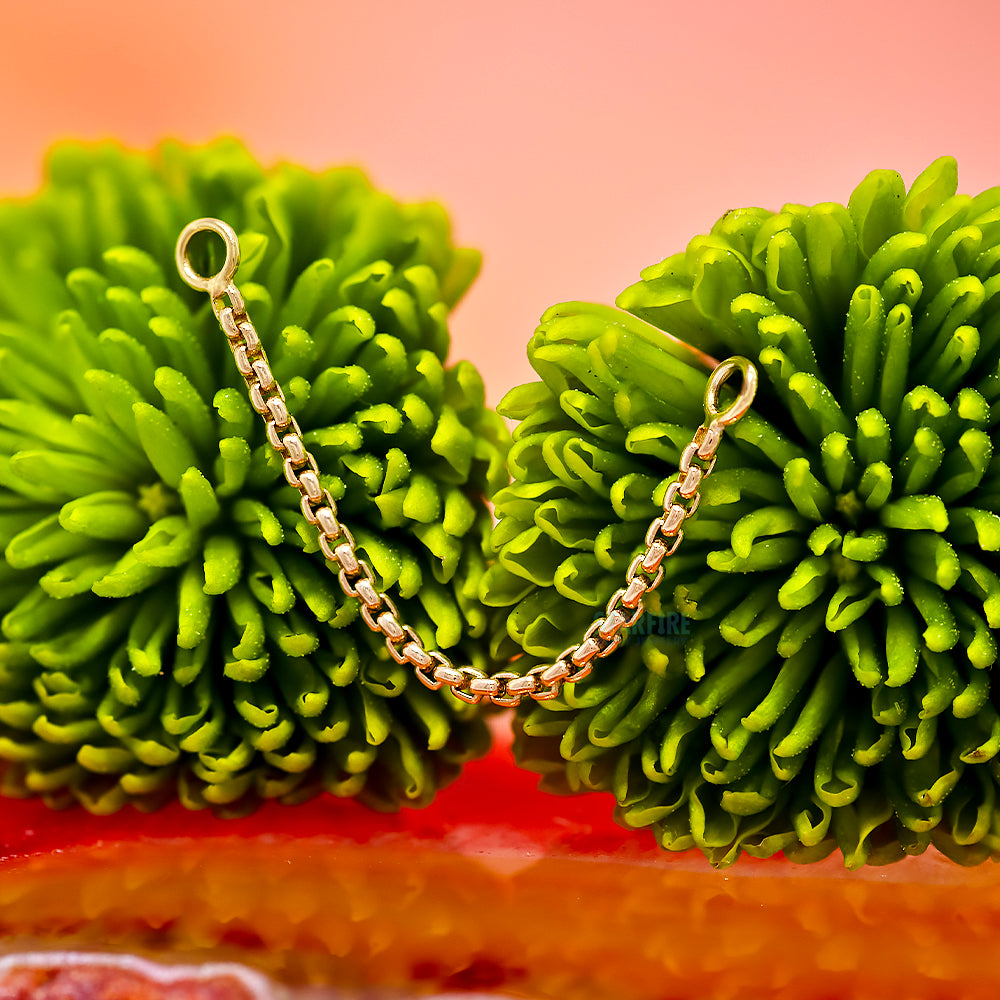 Diamond Box Chain Attachment in Gold