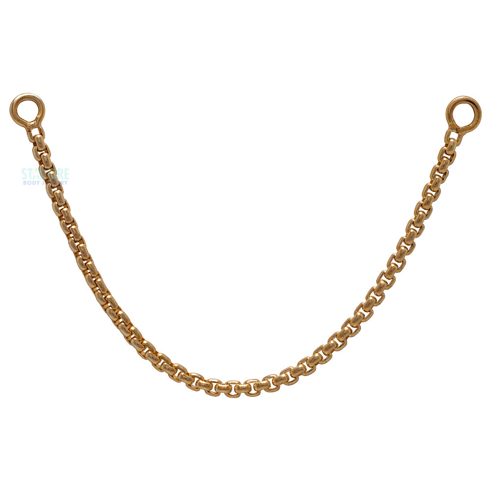 Diamond Box Chain Attachment in Gold