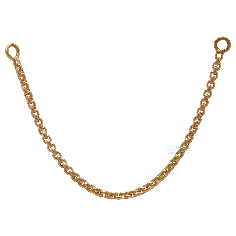 Diamond Box Chain Attachment in Gold