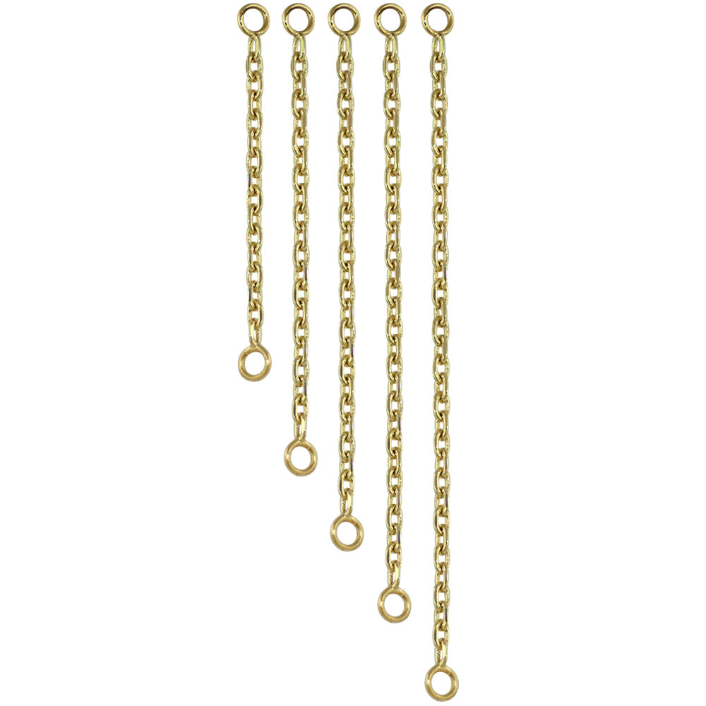 Diamond Box Chain Attachment in Gold