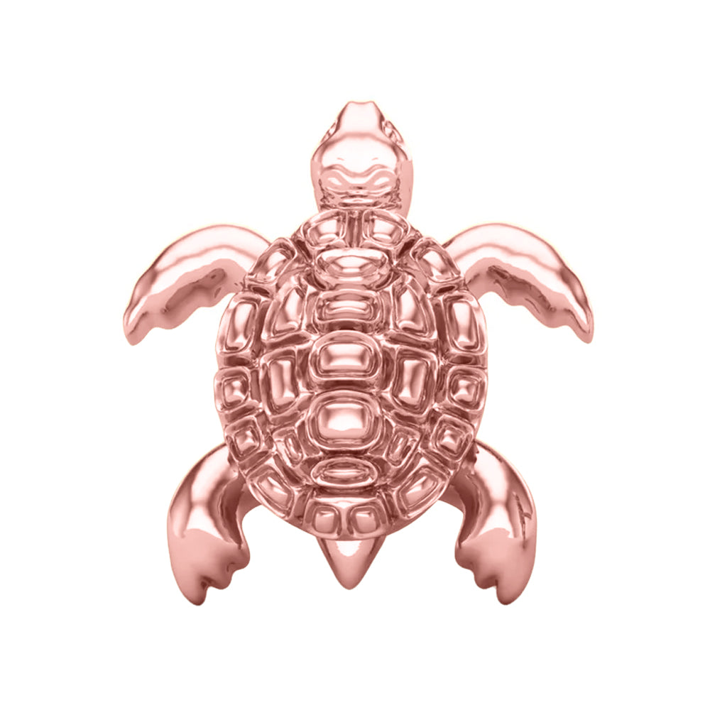 Turtle Threaded End in Gold