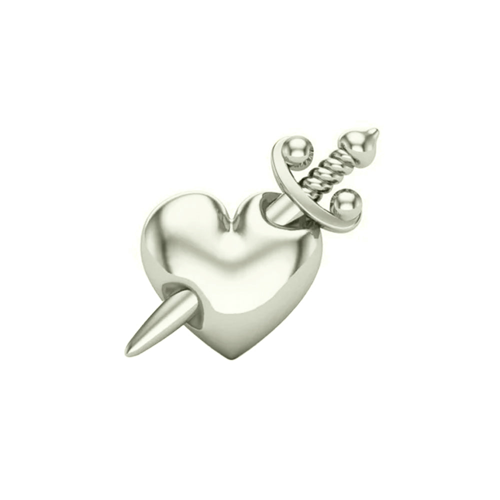 threadless: Daggered Heart End in Gold