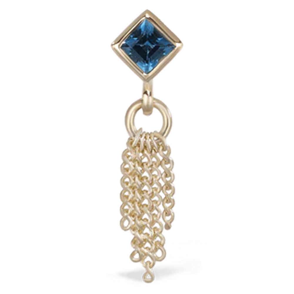 threadless: "Miel" End in Gold With Natural Gemstone