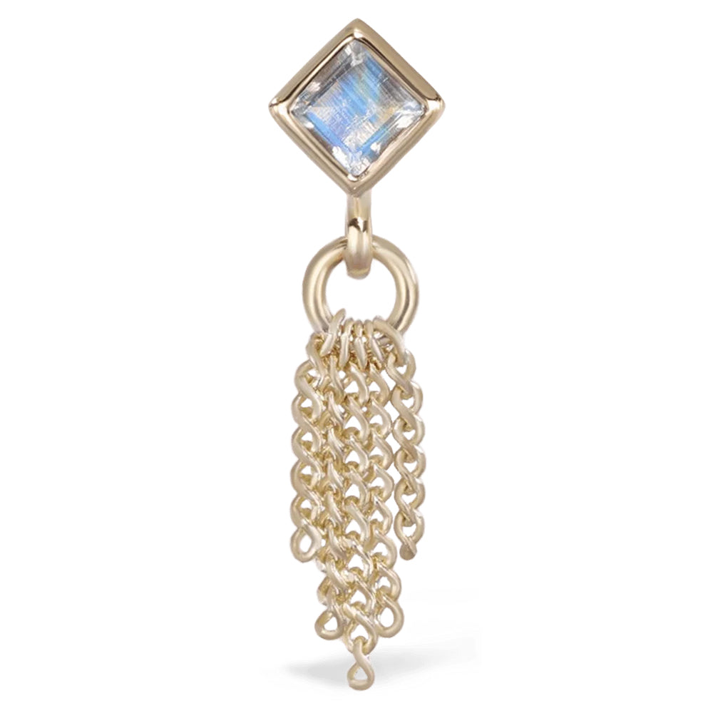 threadless: "Miel" End in Gold With Natural Gemstone