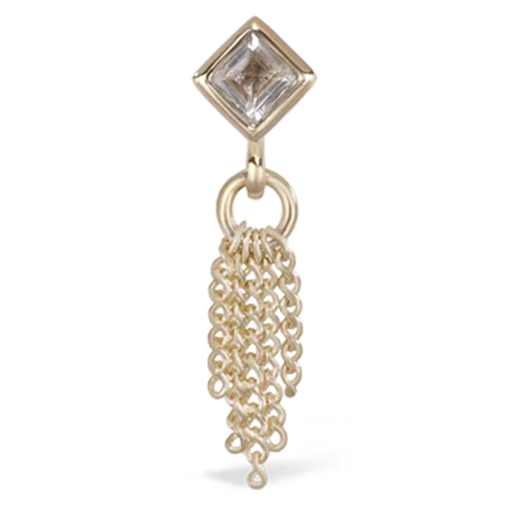 threadless: "Miel" End in Gold With Natural Gemstone