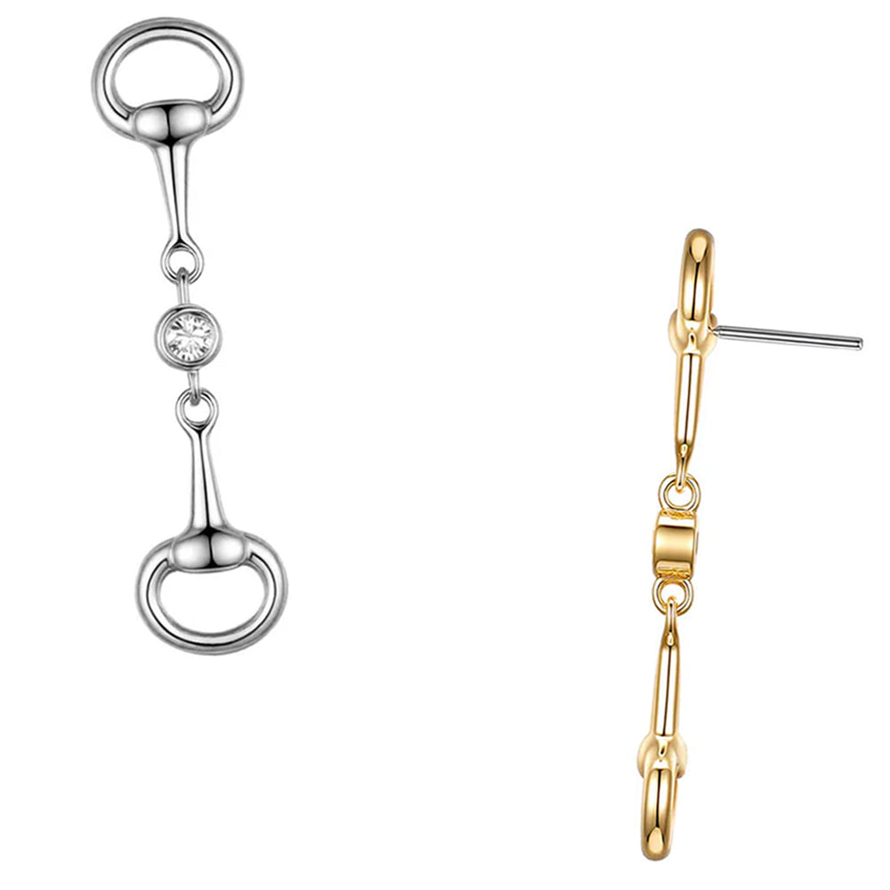 threadless: "Aspen" Horse Bit End in Gold with Diamond