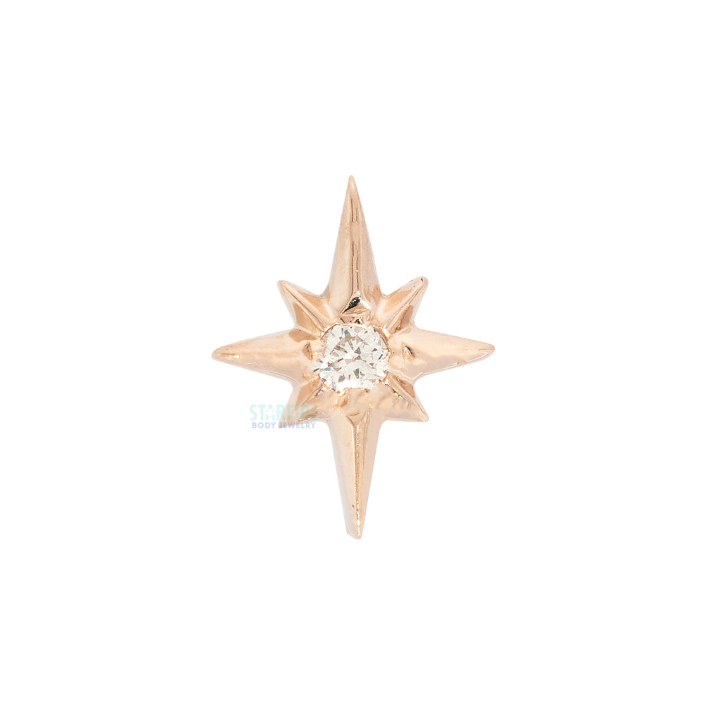 threadless: "Nova" End in Gold with Diamond
