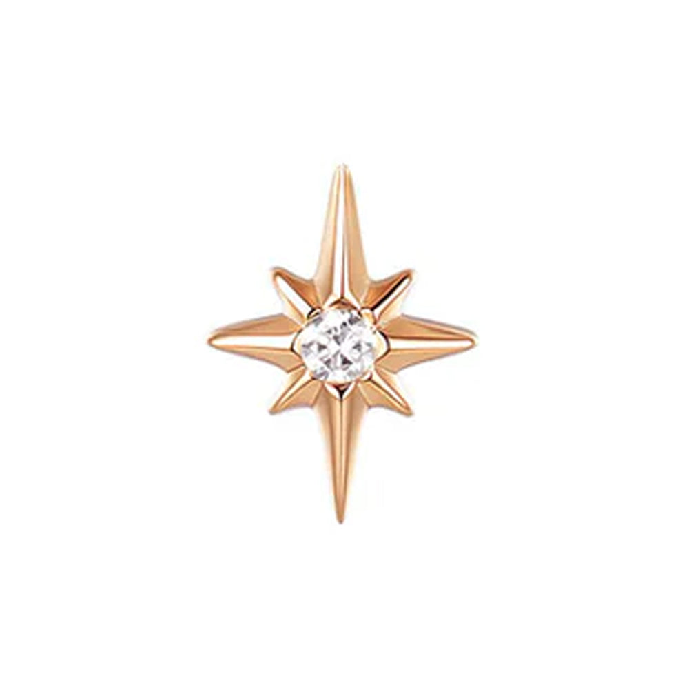 threadless: "Nova" End in Gold with Diamond