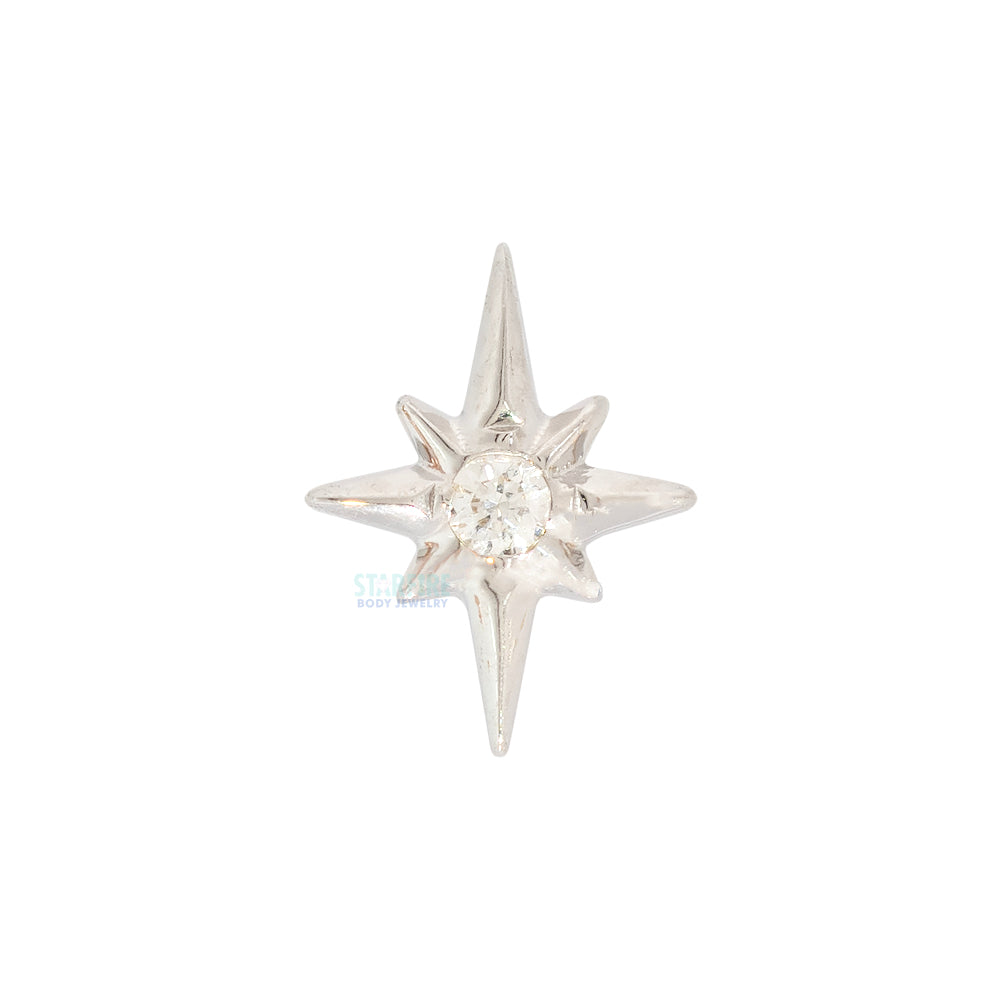 threadless: "Nova" End in Gold with Diamond