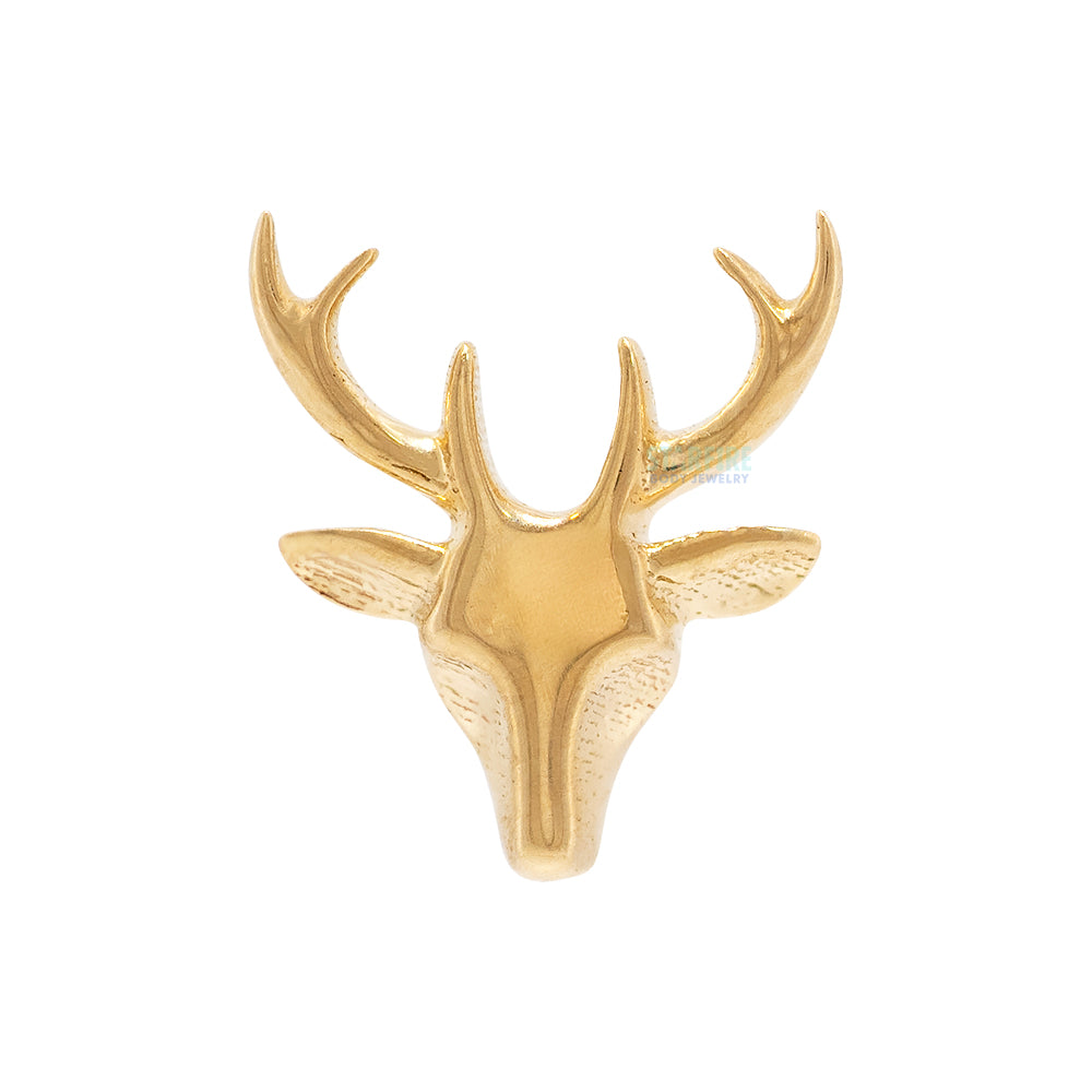 threadless: "Stag" Pin in Gold