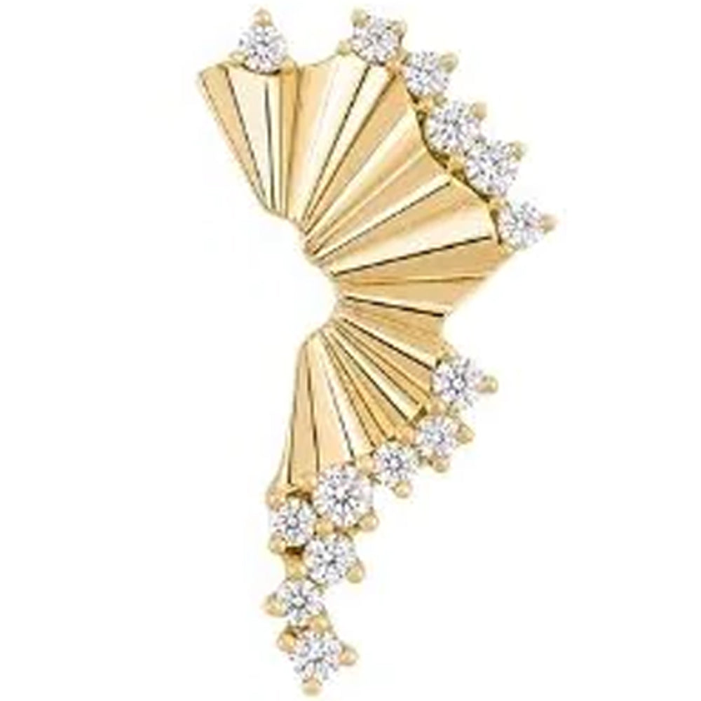 threadless: "Scene Shaker" End in Gold with CZ's
