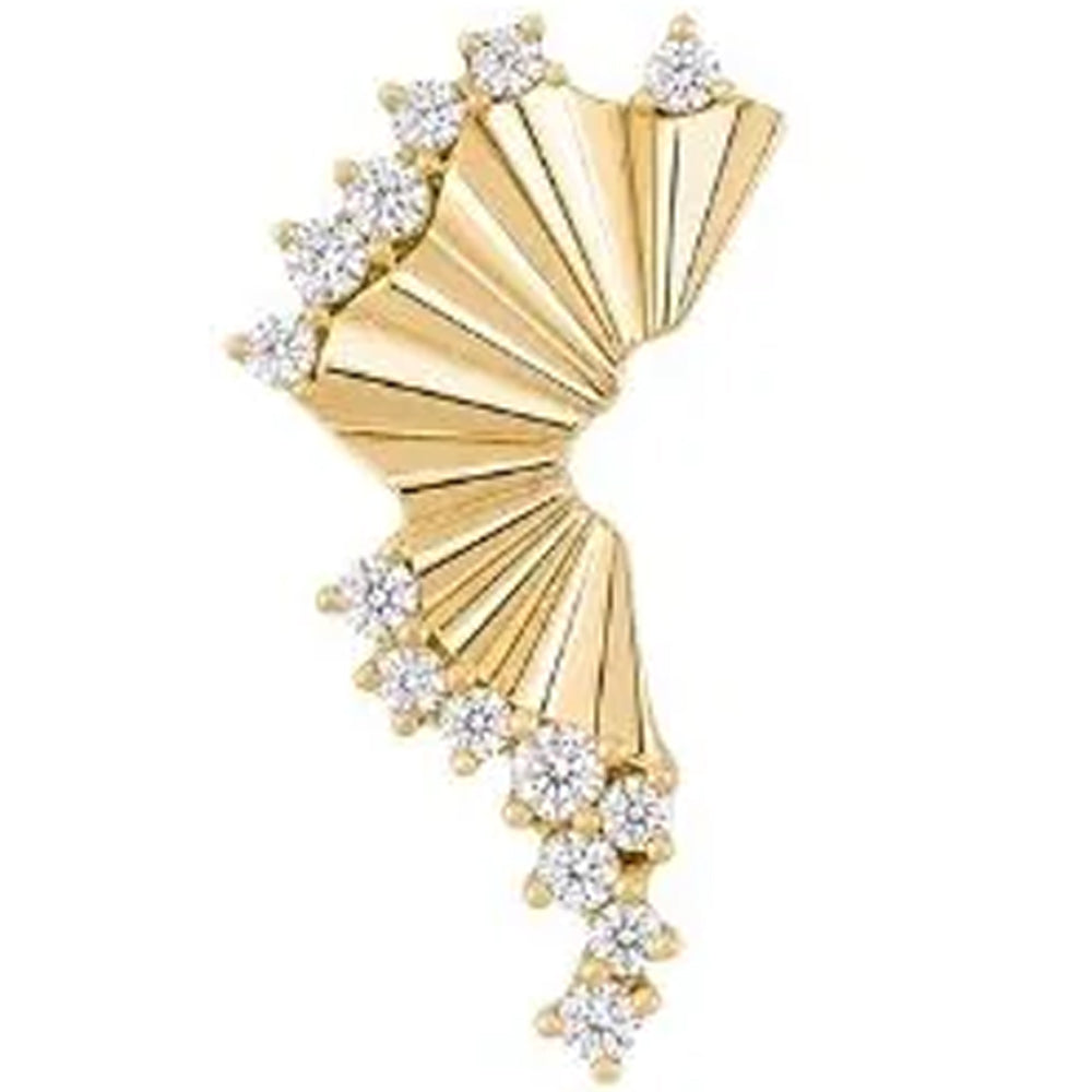 threadless: "Scene Shaker" End in Gold with CZ's