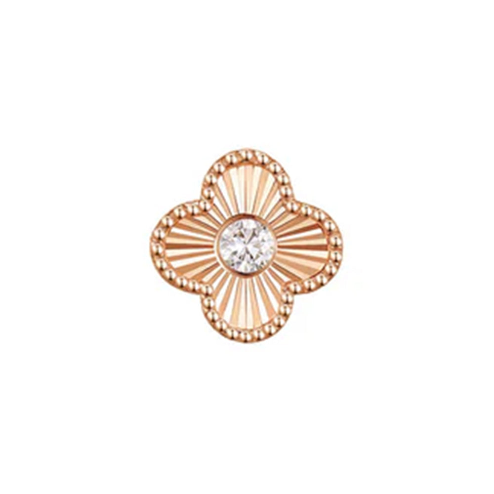 threadless: Clover Ray End in Gold with Diamond