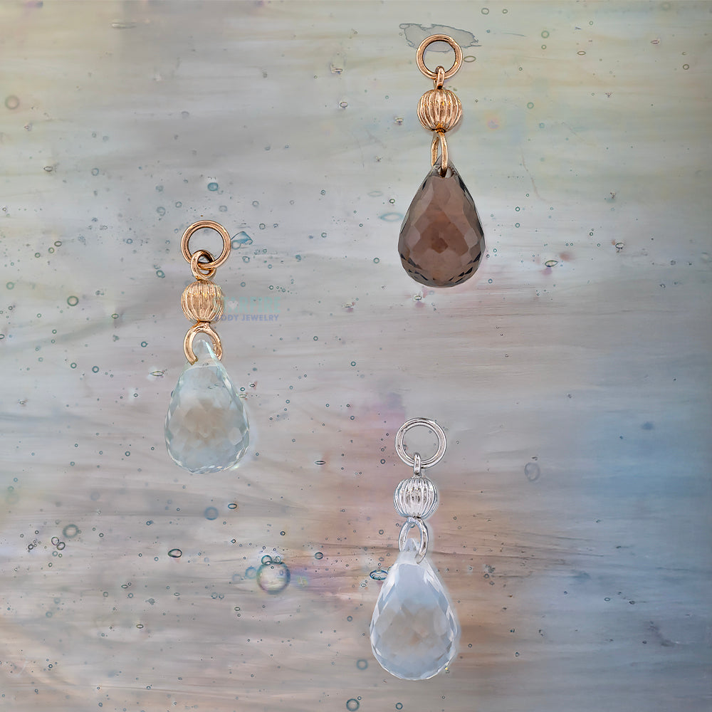 Brio Bead Charm in Gold with Gemstone
