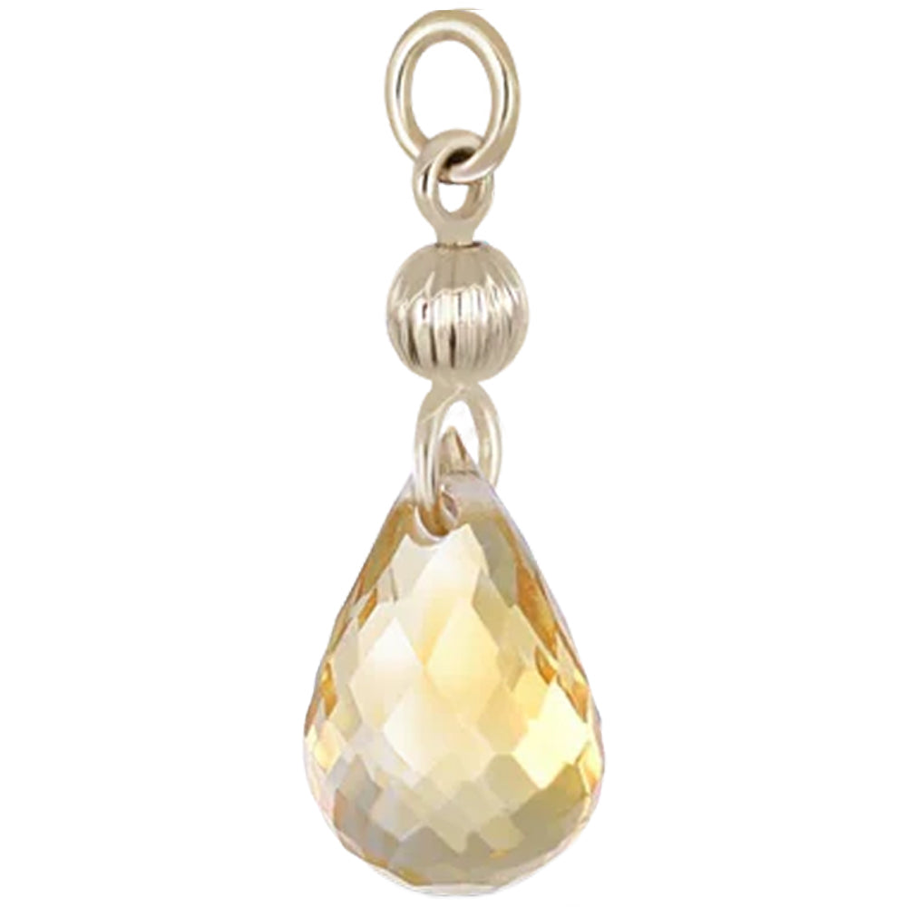 Brio Bead Charm in Gold with Gemstone