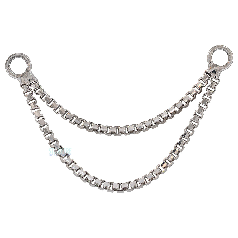 Brillcut Double Box Chain Attachment in Gold