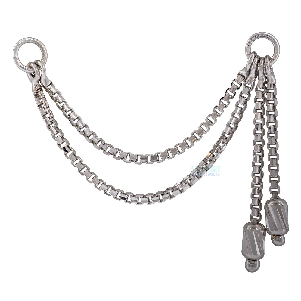 Brillcut Golden Barrel Chain Attachment in Gold