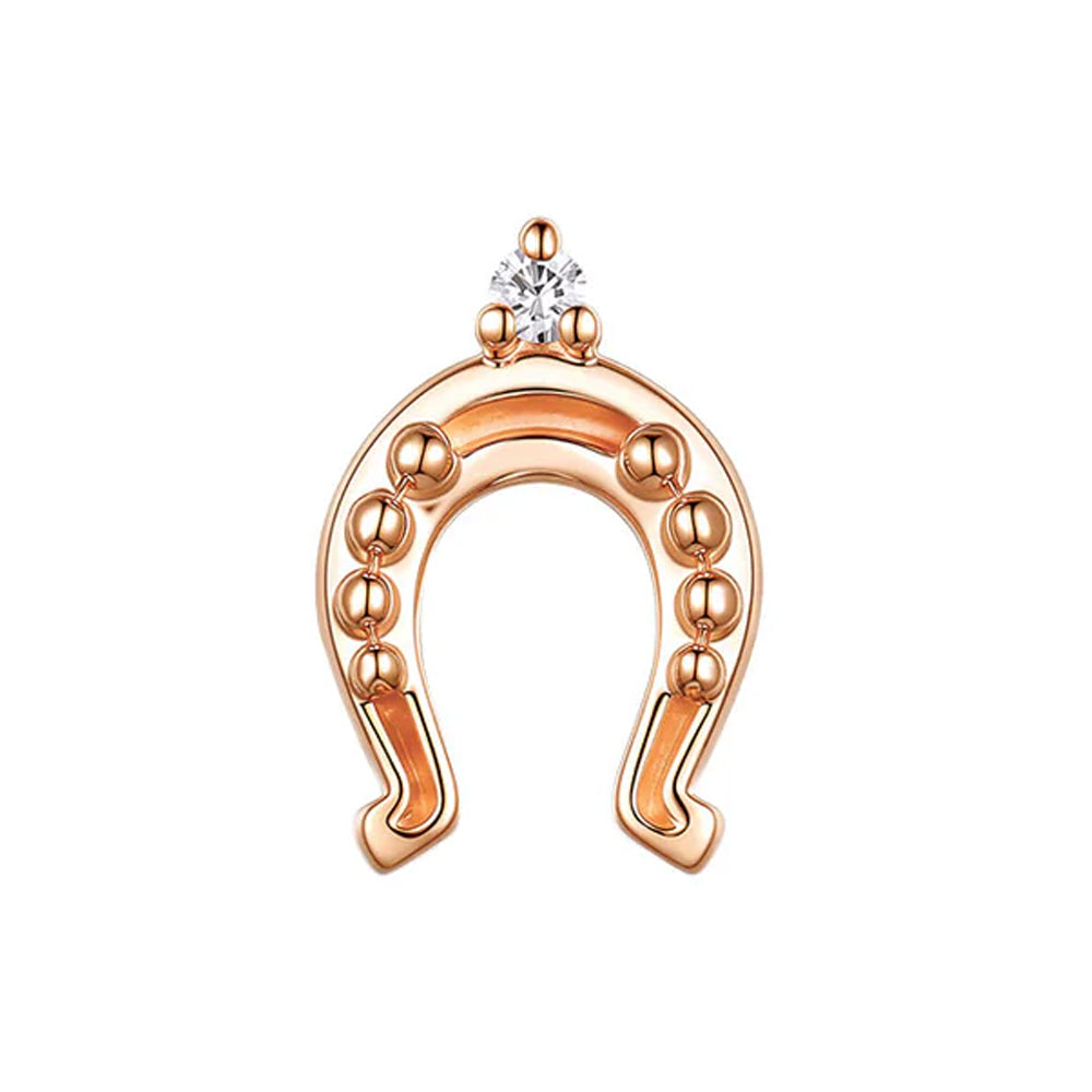 threadless: "Maverick" Horseshoe End in Gold with Diamond