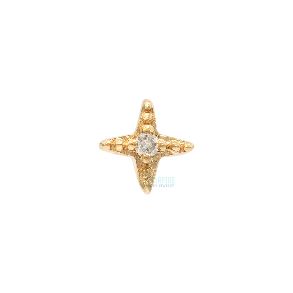 threadless: "Victoria" End in Gold with Diamond
