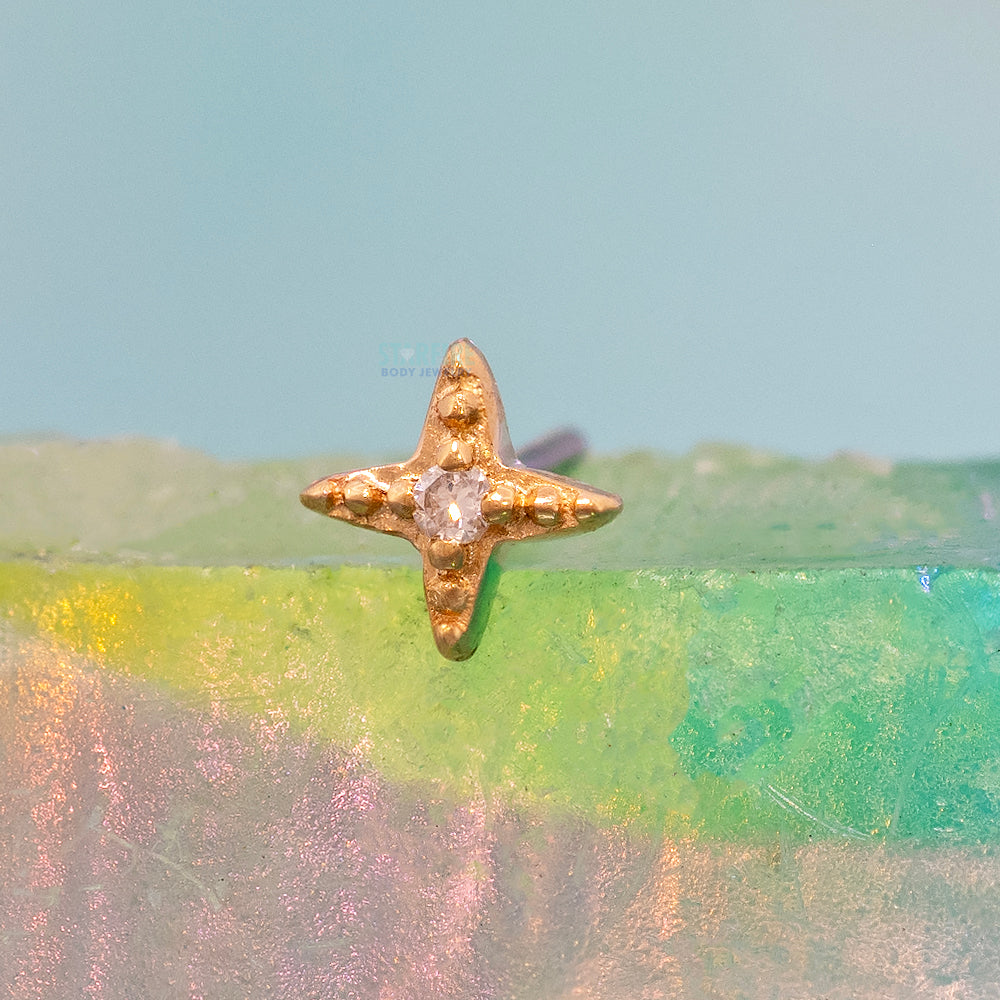 threadless: "Victoria" End in Gold with Diamond