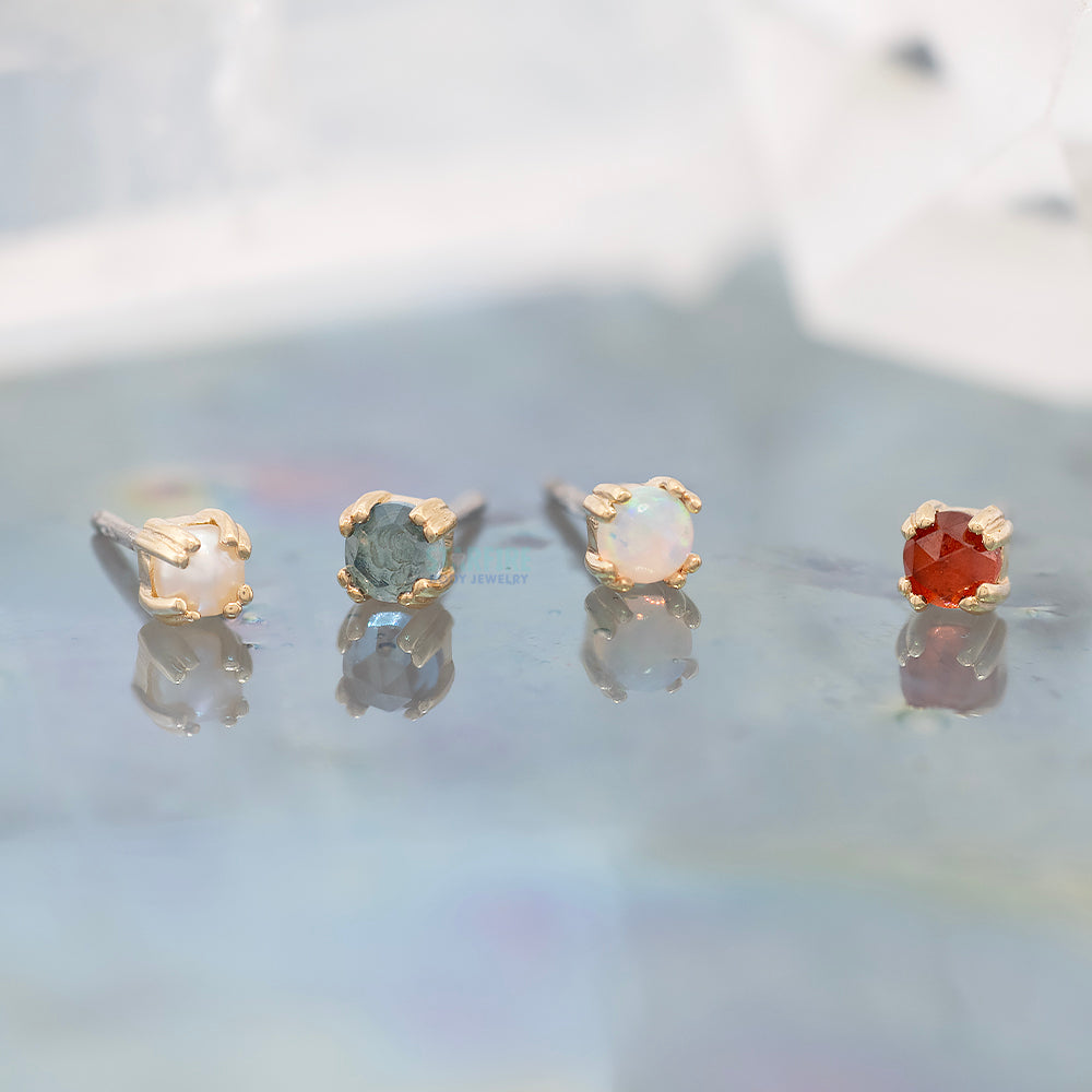 threadless: "Mimi" End in Gold with Gemstone