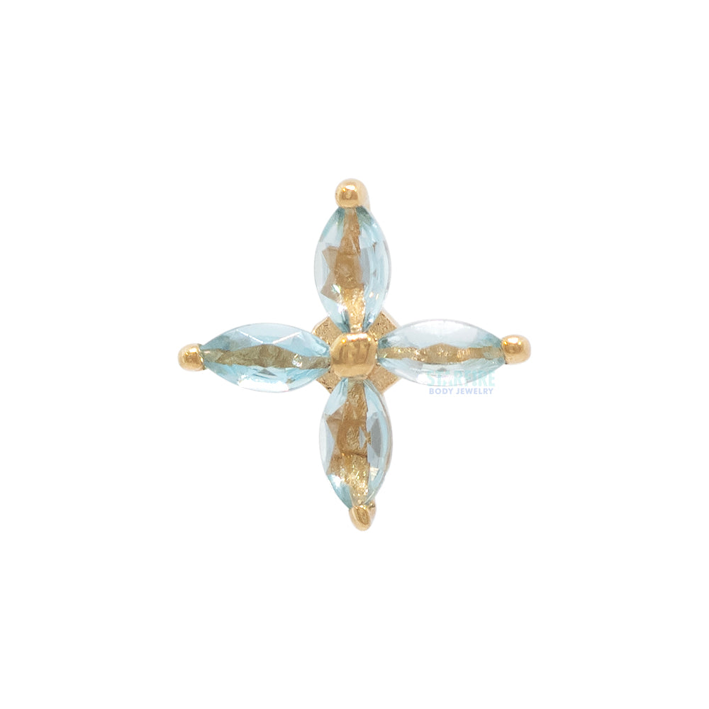 threadless: "Mia" End in Gold with Gemstones