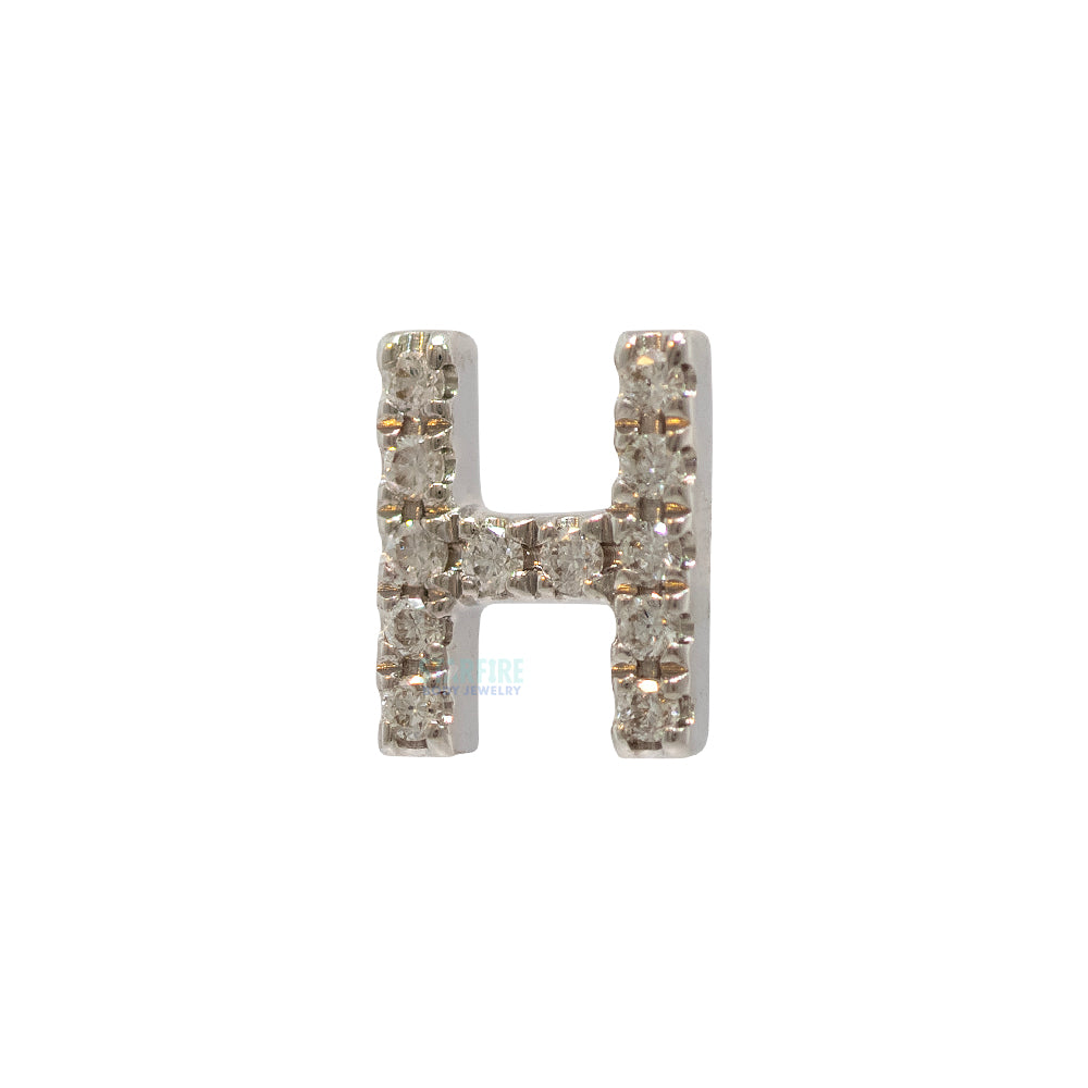 threadless: Uppercase Initial End in Gold with Diamonds