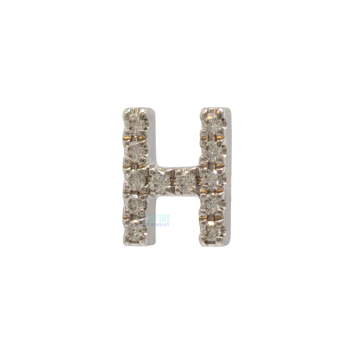 threadless: Uppercase Initial End in Gold with Diamonds