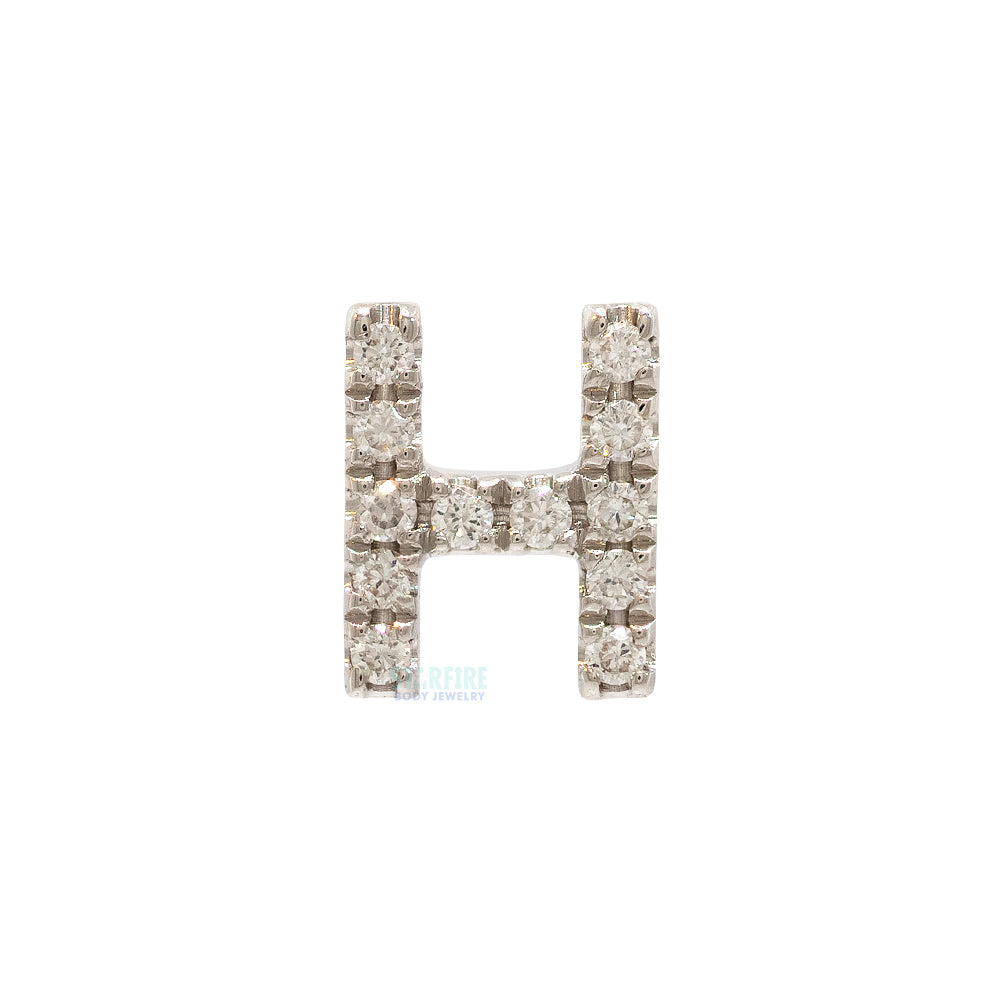 threadless: Uppercase Initial End in Gold with Diamonds