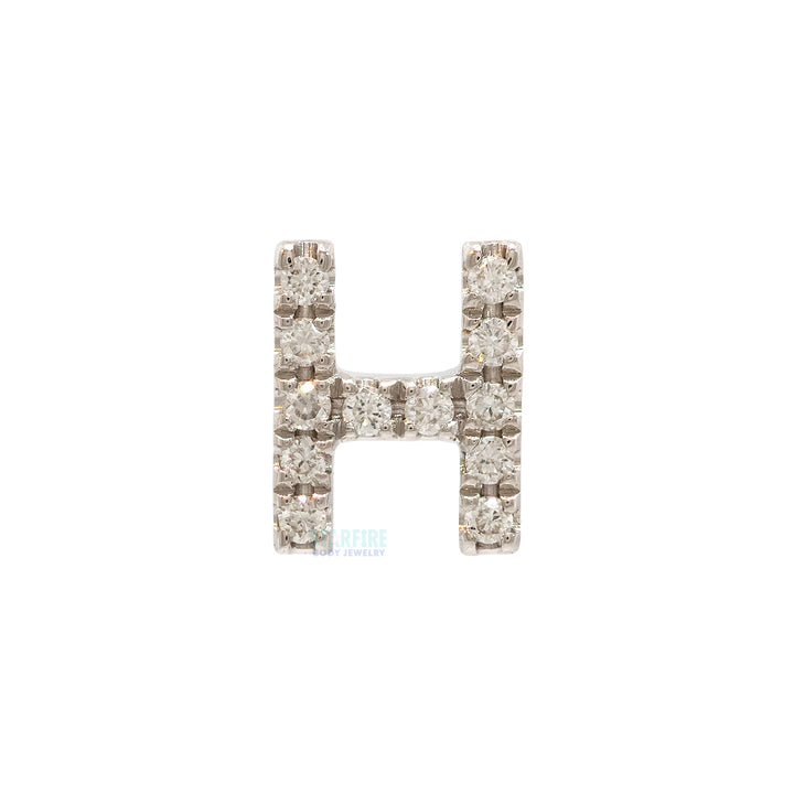 threadless: Uppercase Initial End in Gold with Diamonds