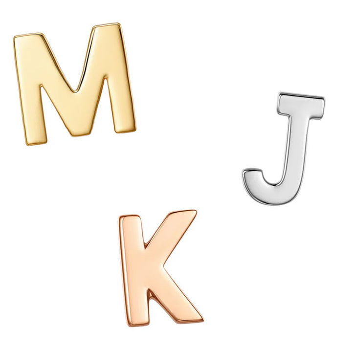 threadless: Uppercase Initial End in Gold