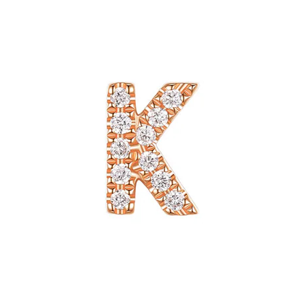 threadless: Uppercase Initial End in Gold with Diamonds