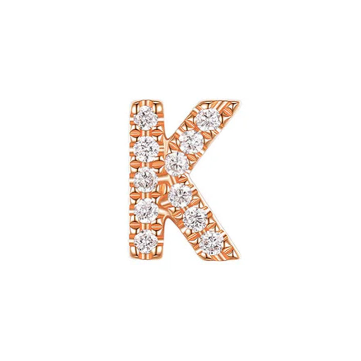 threadless: Uppercase Initial End in Gold with Diamonds