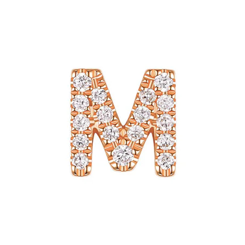 threadless: Uppercase Initial End in Gold with Diamonds