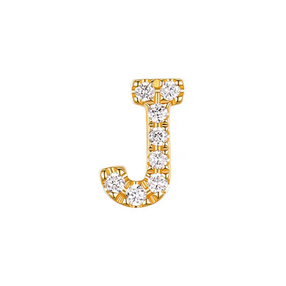 threadless: Uppercase Initial End in Gold with Diamonds