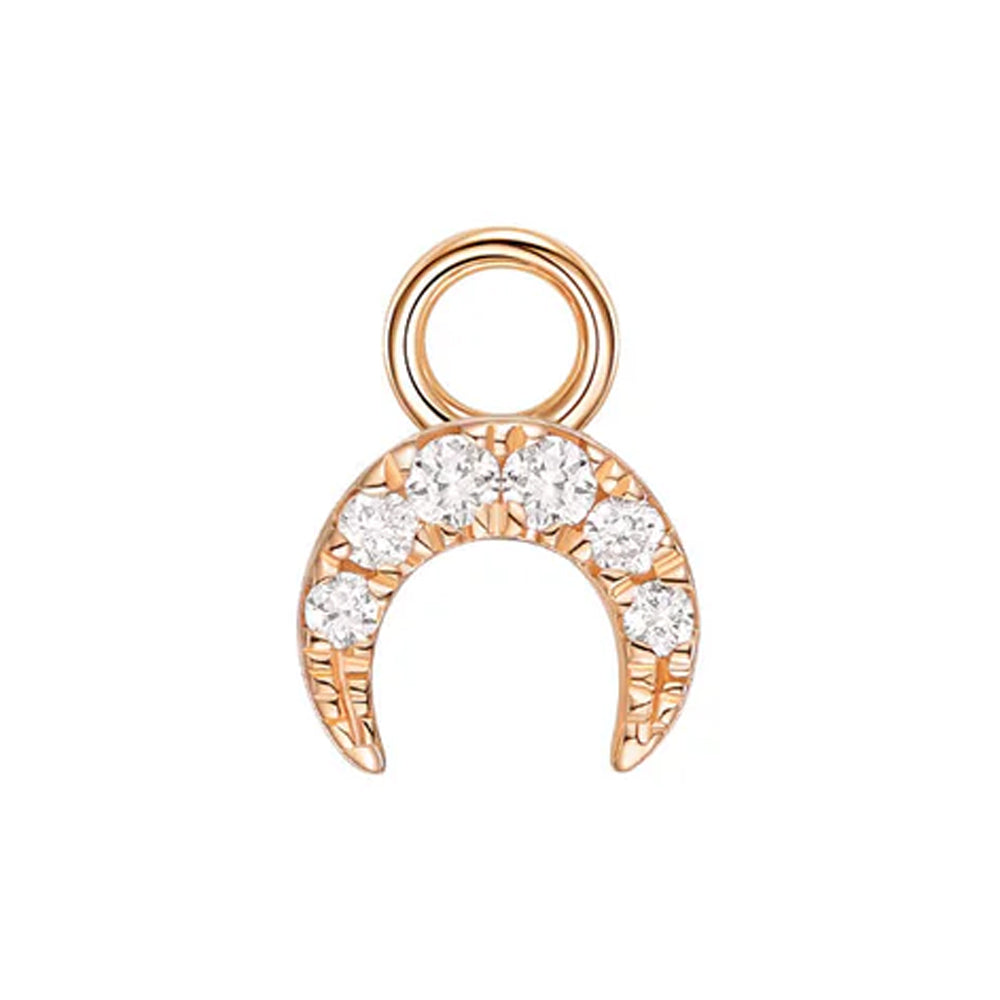 "Ayla" Charm in Gold with Diamonds