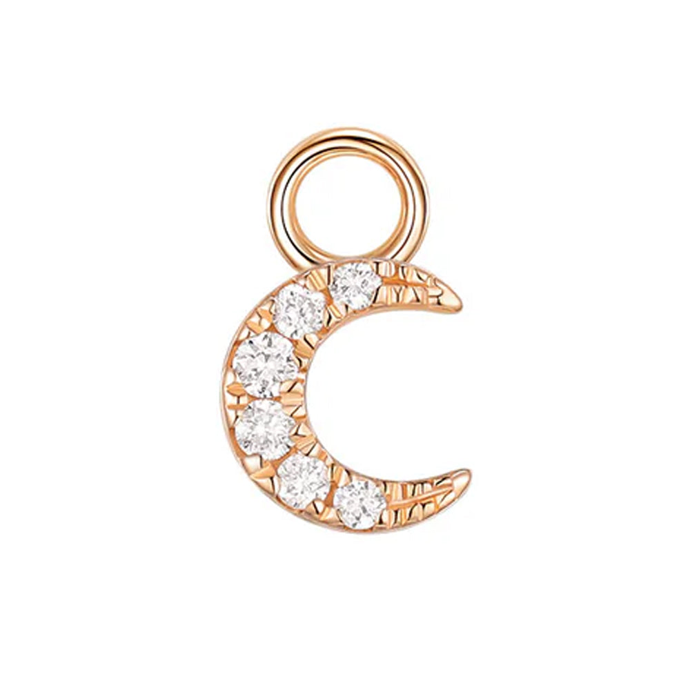 "Ayla" Charm in Gold with Diamonds
