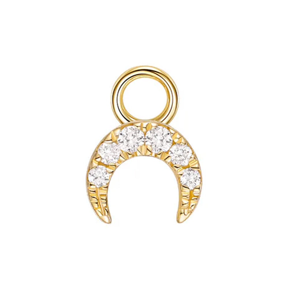 "Ayla" Charm in Gold with Diamonds