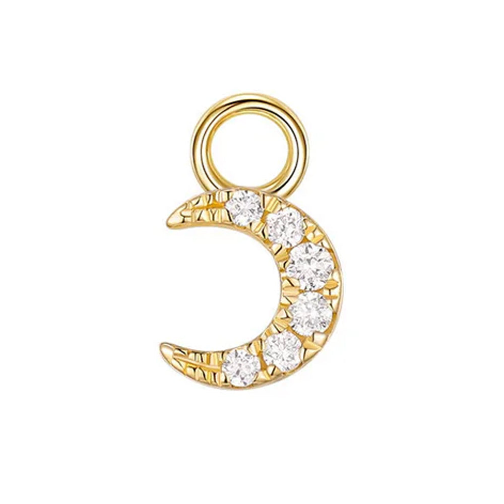 "Ayla" Charm in Gold with Diamonds