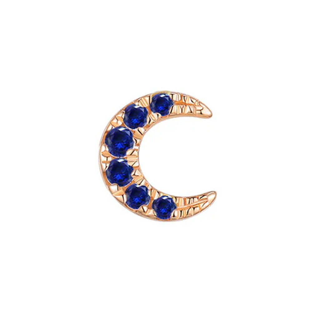 threadless: "Ayla" End in Gold with Colored Genuine Gemstones