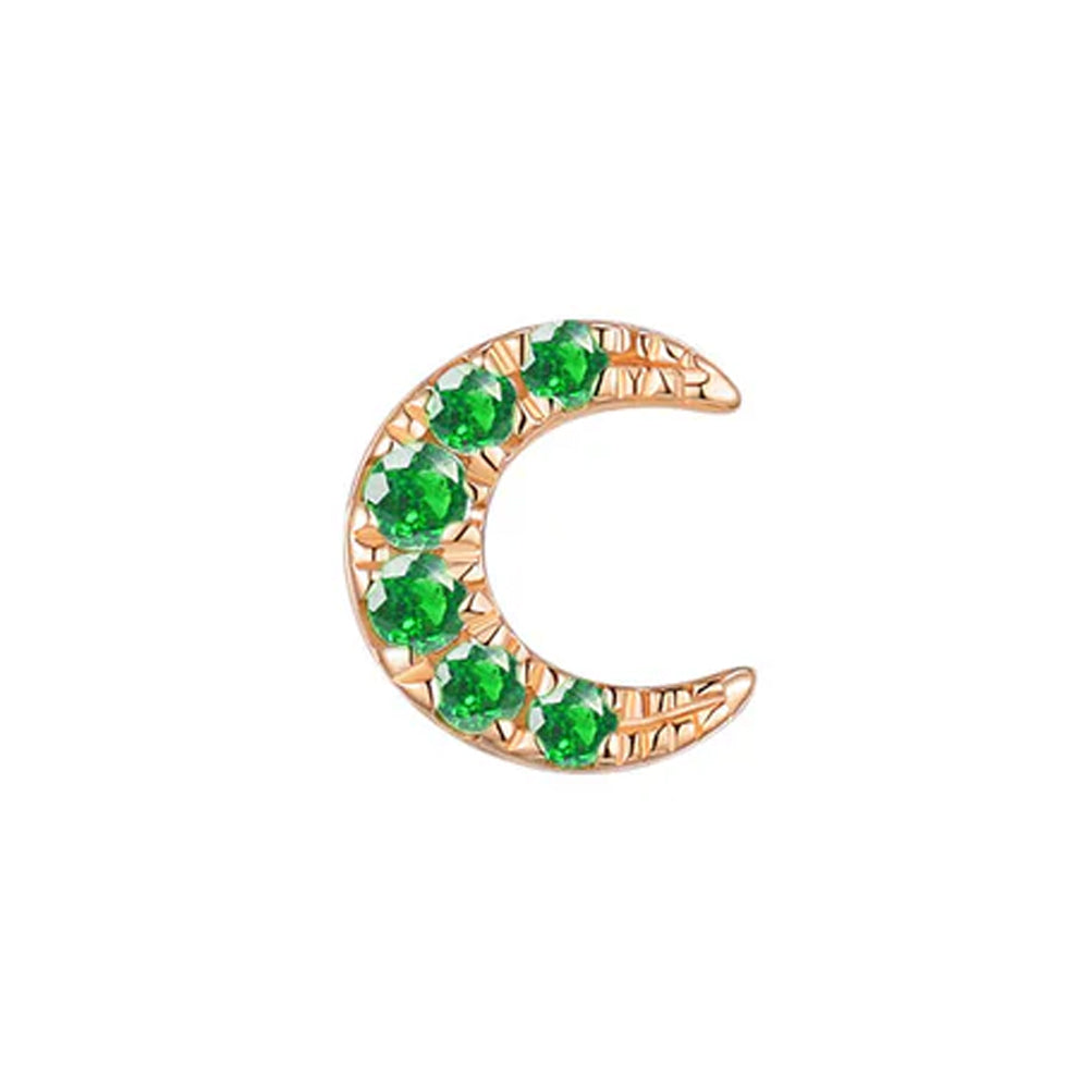 threadless: "Ayla" End in Gold with Colored Genuine Gemstones