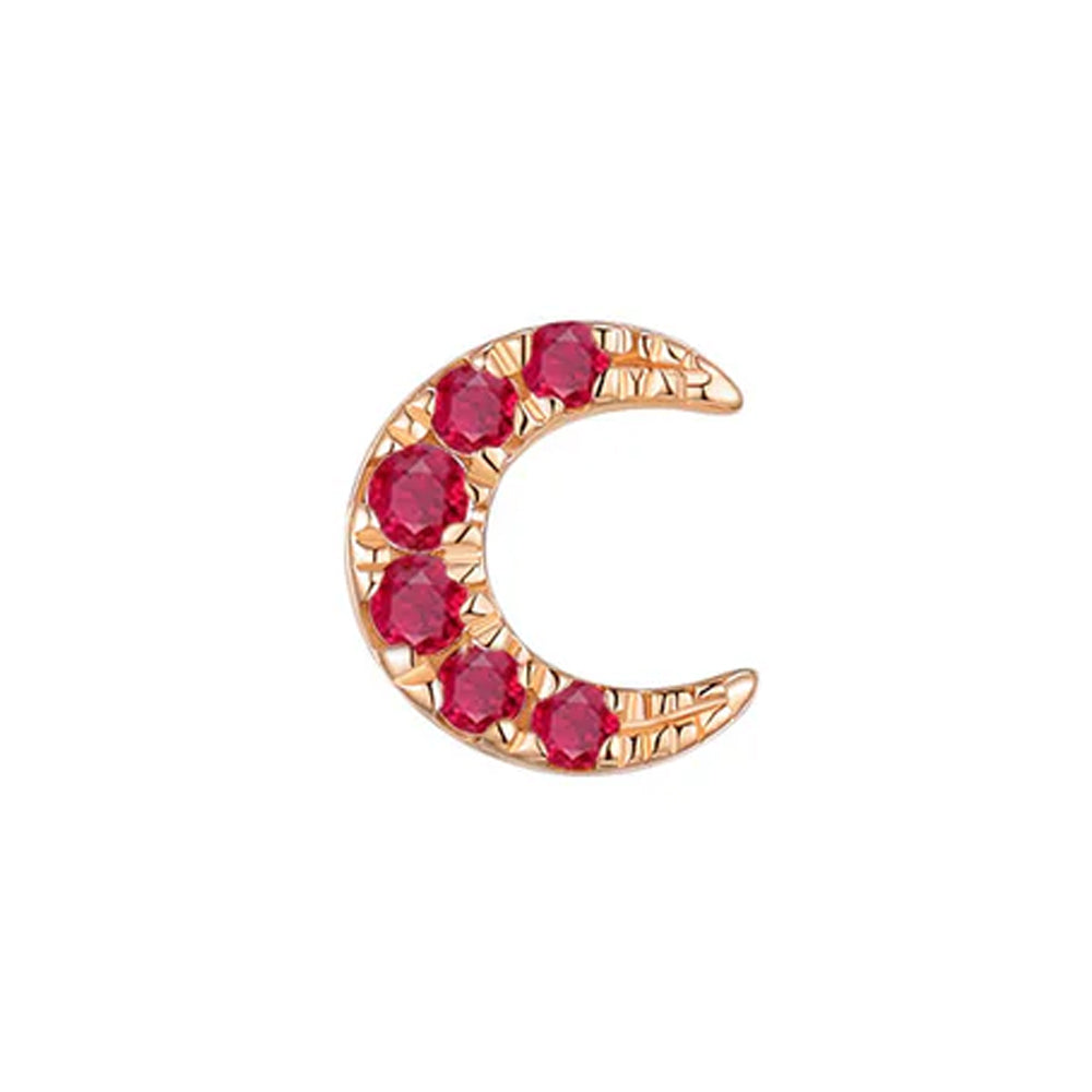 threadless: "Ayla" End in Gold with Colored Genuine Gemstones