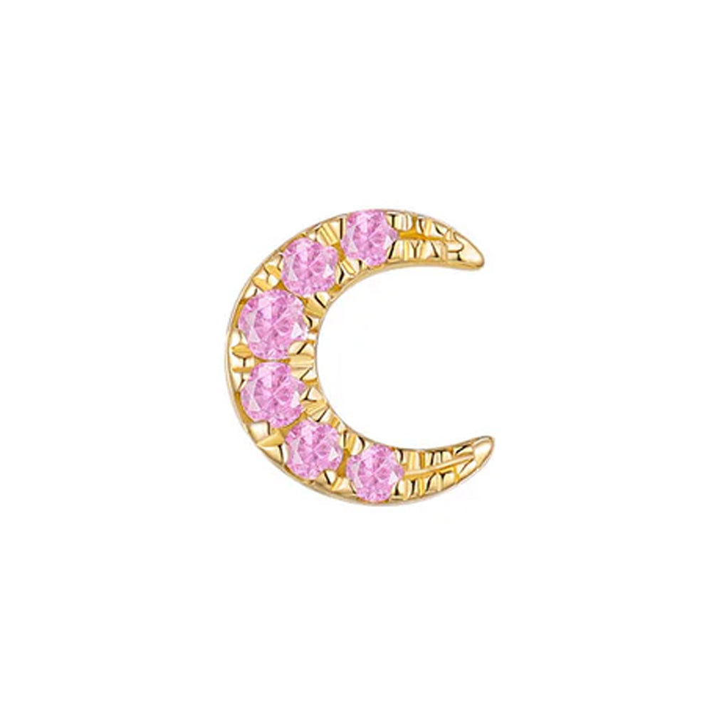 threadless: "Ayla" End in Gold with Colored Genuine Gemstones
