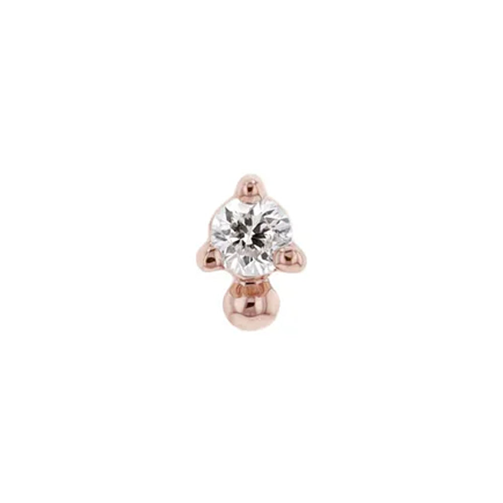 threadless: "Pippa Dot Mini" End in Gold with Diamond