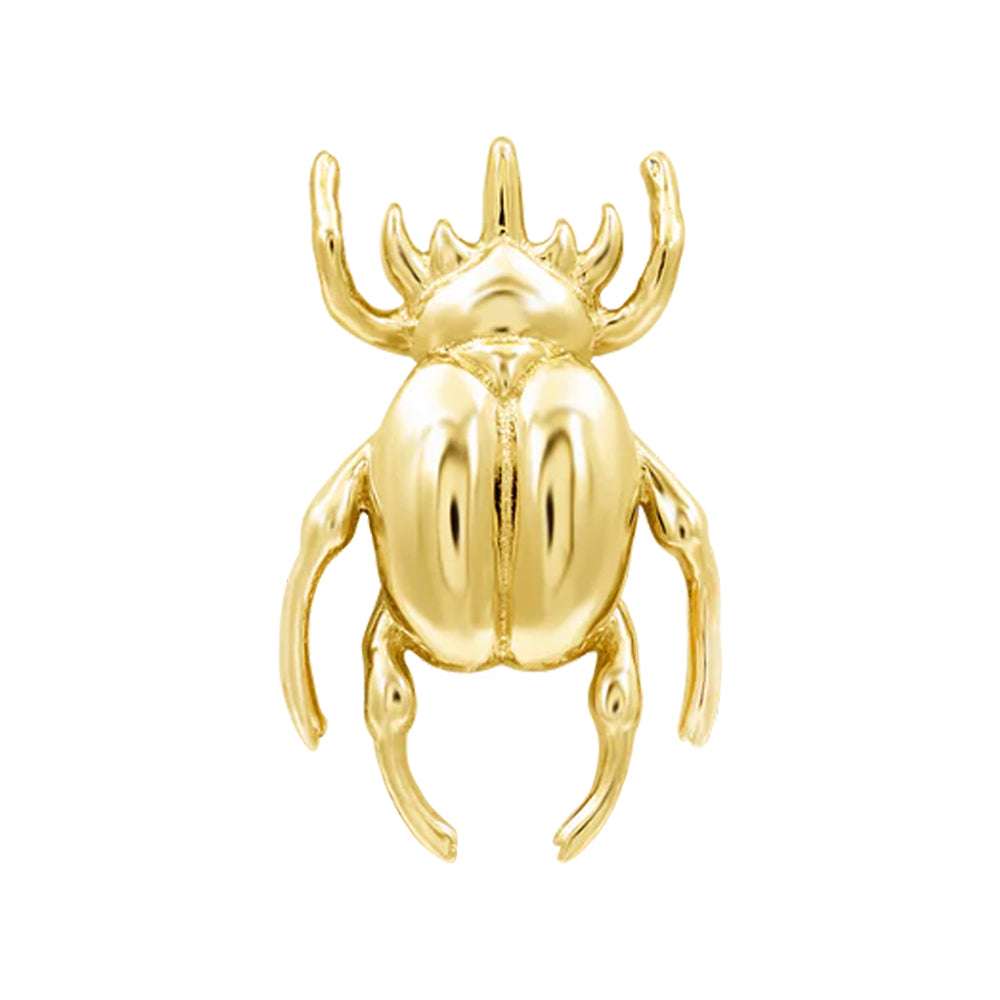 threadless: Rhino Beetle End in Gold