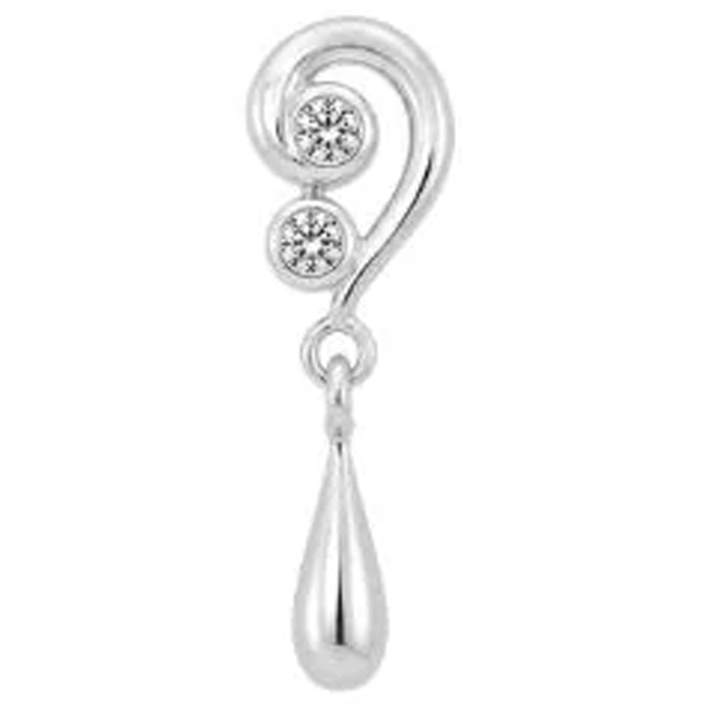 threadless: "Incanto" End with Dangle in Gold with CZ's